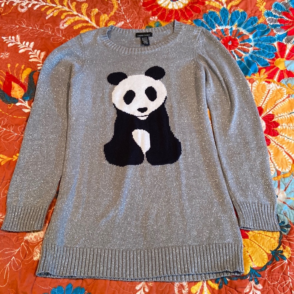 Sweater Project long glittery sweater